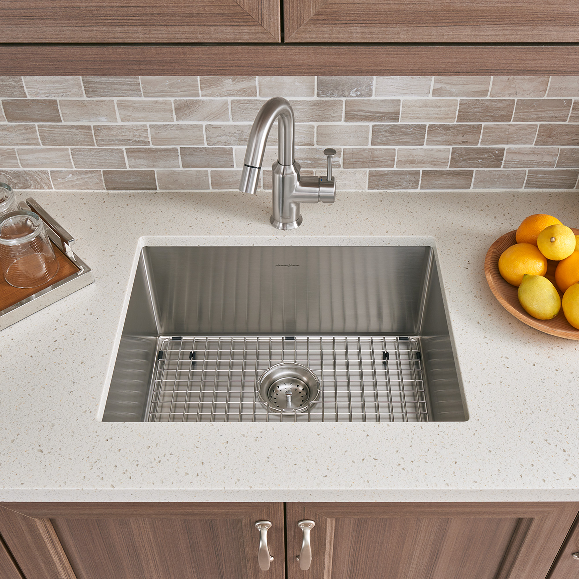 Pekoe™ 23 x 18-Inch Stainless Steel Undermount Single Bowl Kitchen Sink